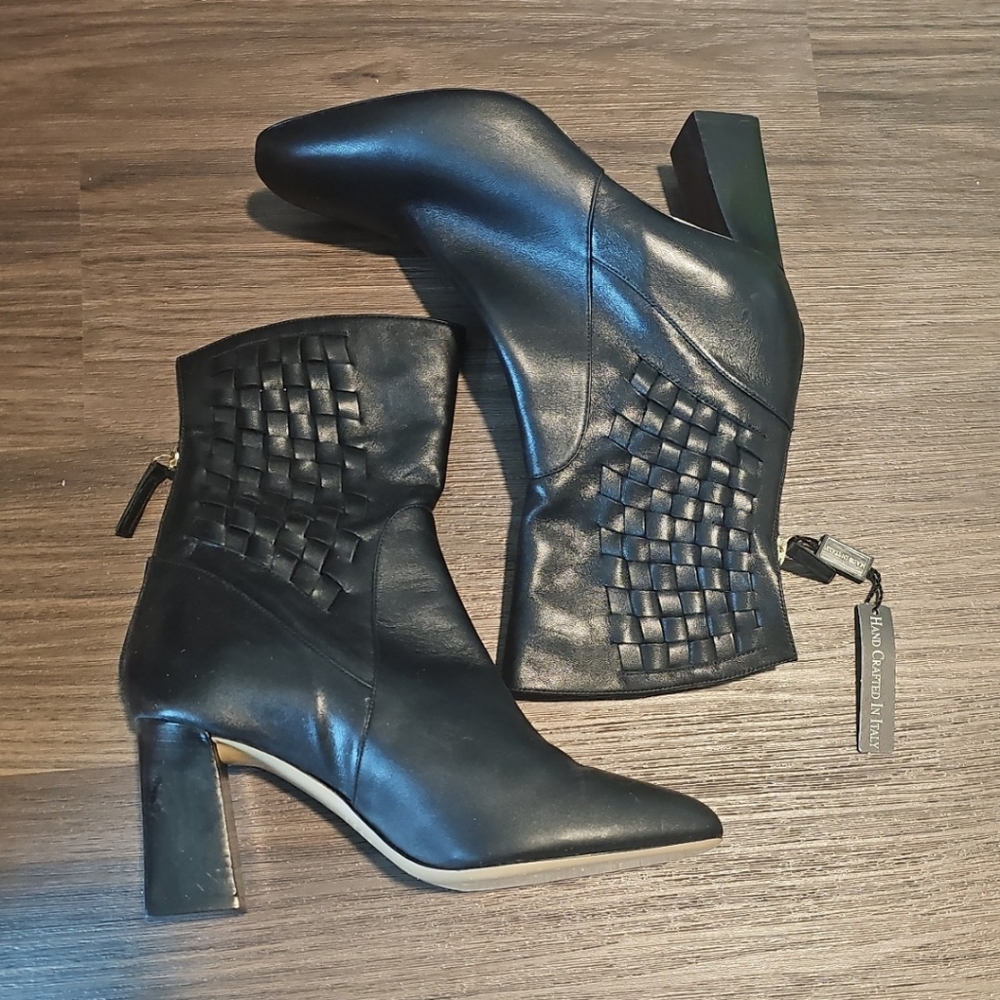 Bellofatto Leather Booties black sz US 9